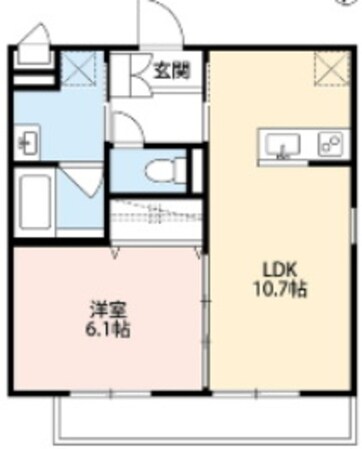 デュラカーサルシア川和IIIの物件間取画像